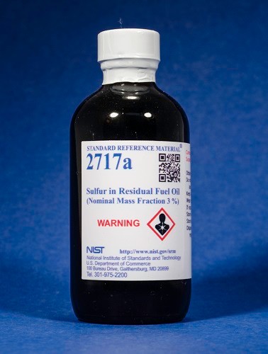 SRM 2717a - 殘余燃料油中的硫(公稱質量分數3%)