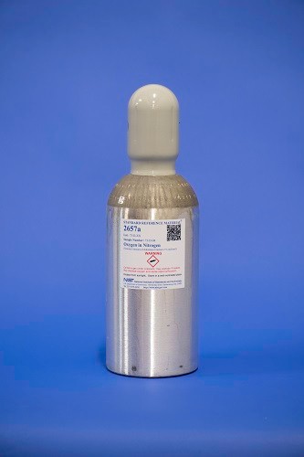 SRM 2657a - 氮中氧(公稱量-物質分數2%mol/mol)
