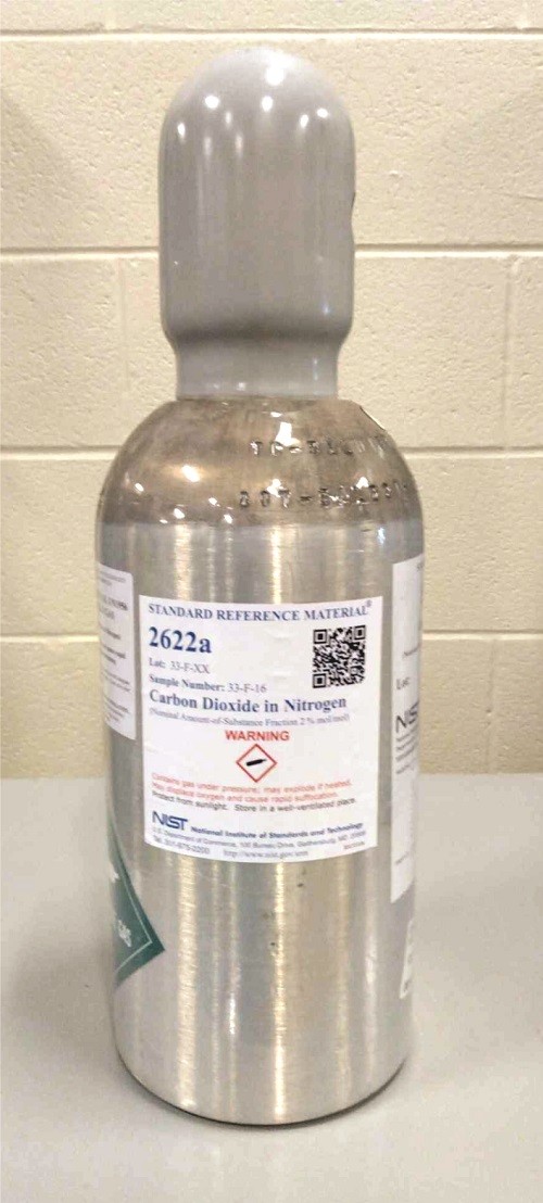 SRM 2622a - 氮中二氧化碳(公稱量-物質分數2%mol/mol)