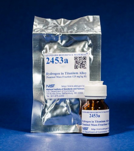 SRM 2453a - 鈦合金中的氫(標稱質量分數125 mg/kg H)
