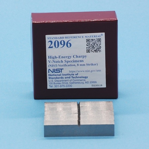  SRM 2096 - 高能Charpy V-缺口標(biāo)本(NIST-驗證，8毫米-前鋒)