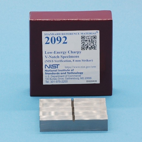 SRM 2092 - 低能Charpy V-缺口標(biāo)本(NIST-驗(yàn)證，8毫米射手)