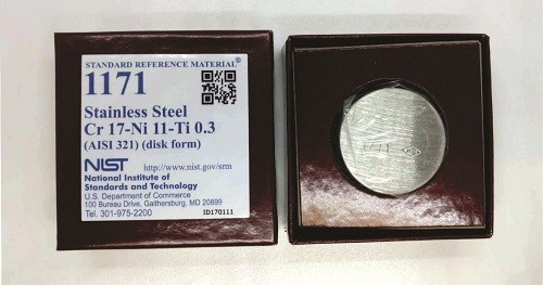 SRM 1171 - 不銹鋼Cr17-Ni11-Ti0.3(AISI 321)標(biāo)準(zhǔn)品