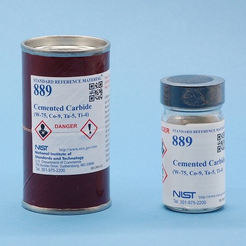 SRM 889 - 硬質(zhì)合金(W-75，Co-9，Ta-5，Ti-4)標(biāo)準(zhǔn)品
