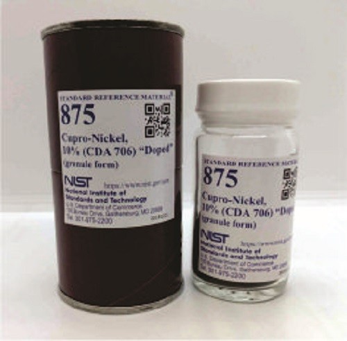 SRM 875 - 銅鎳，10%(CDA 706)“摻雜”標準品